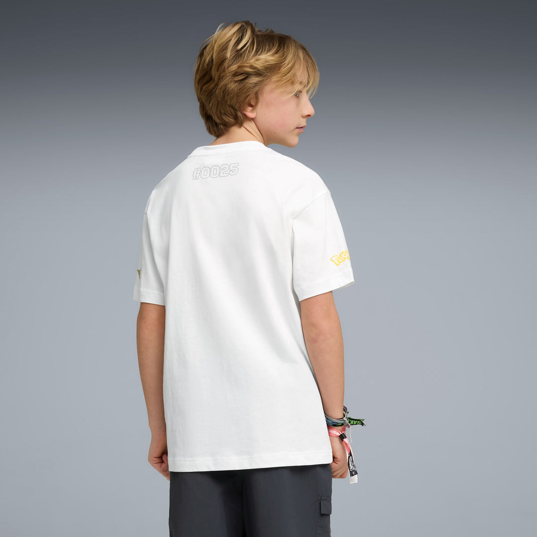 PUMA NIÑO TSHIRT POKEMON RELAXED GRAPHIC B WHITE