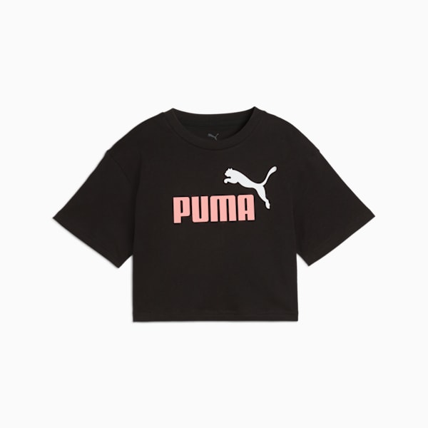 PUMA NIÑA TSHIRT ESS 2 NO.1 LOGO SHORT LENGTH BLACK