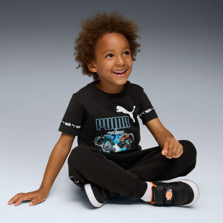 PUMA NIÑO TSHIRT X HOT WHEELS GRAPHIC BLACK