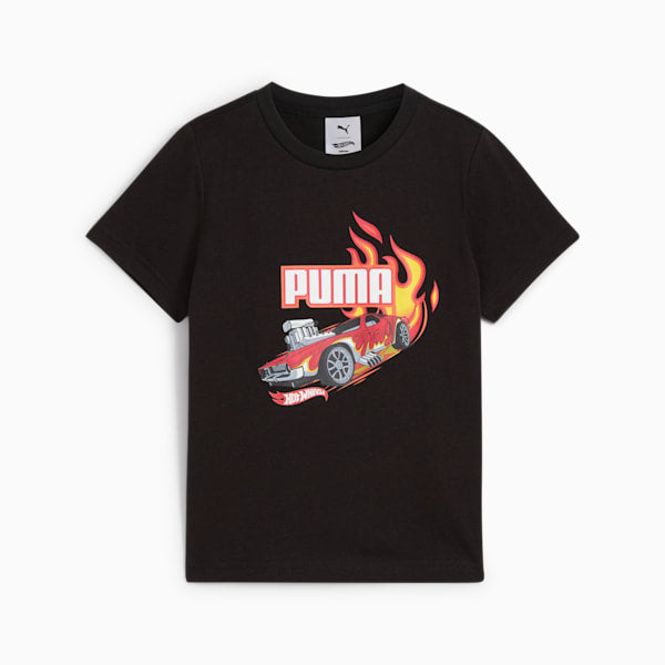 PUMA NIÑO TSHIRT X HOT WHEELS GRAPHIC BLACK