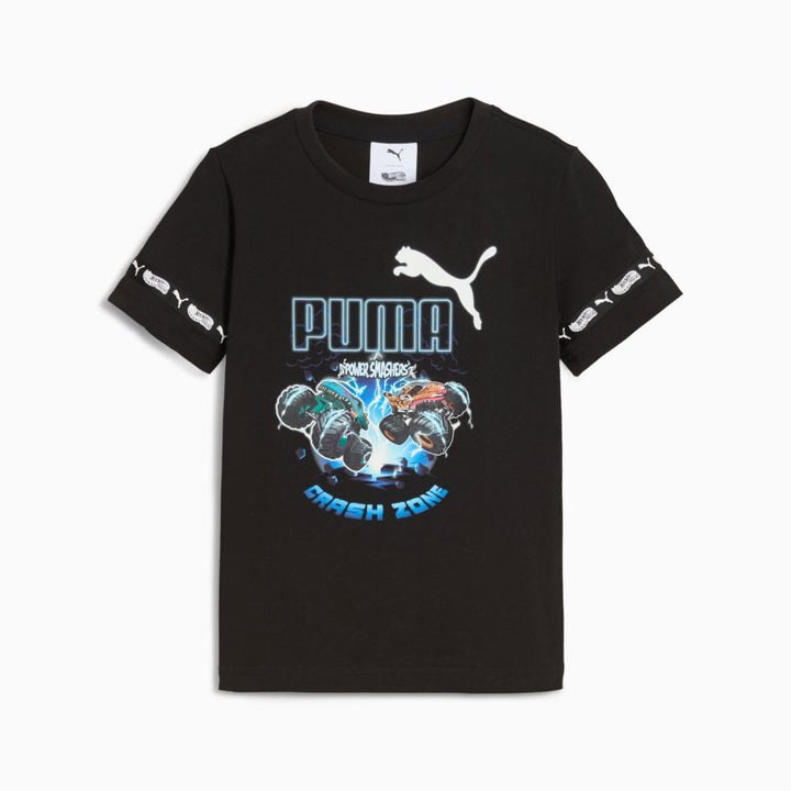 PUMA NIÑO TSHIRT X HOT WHEELS GRAPHIC BLACK