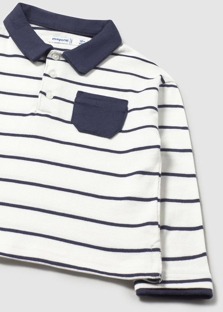 MAYORAL BEBE NIÑO POLO CREAM BLUE