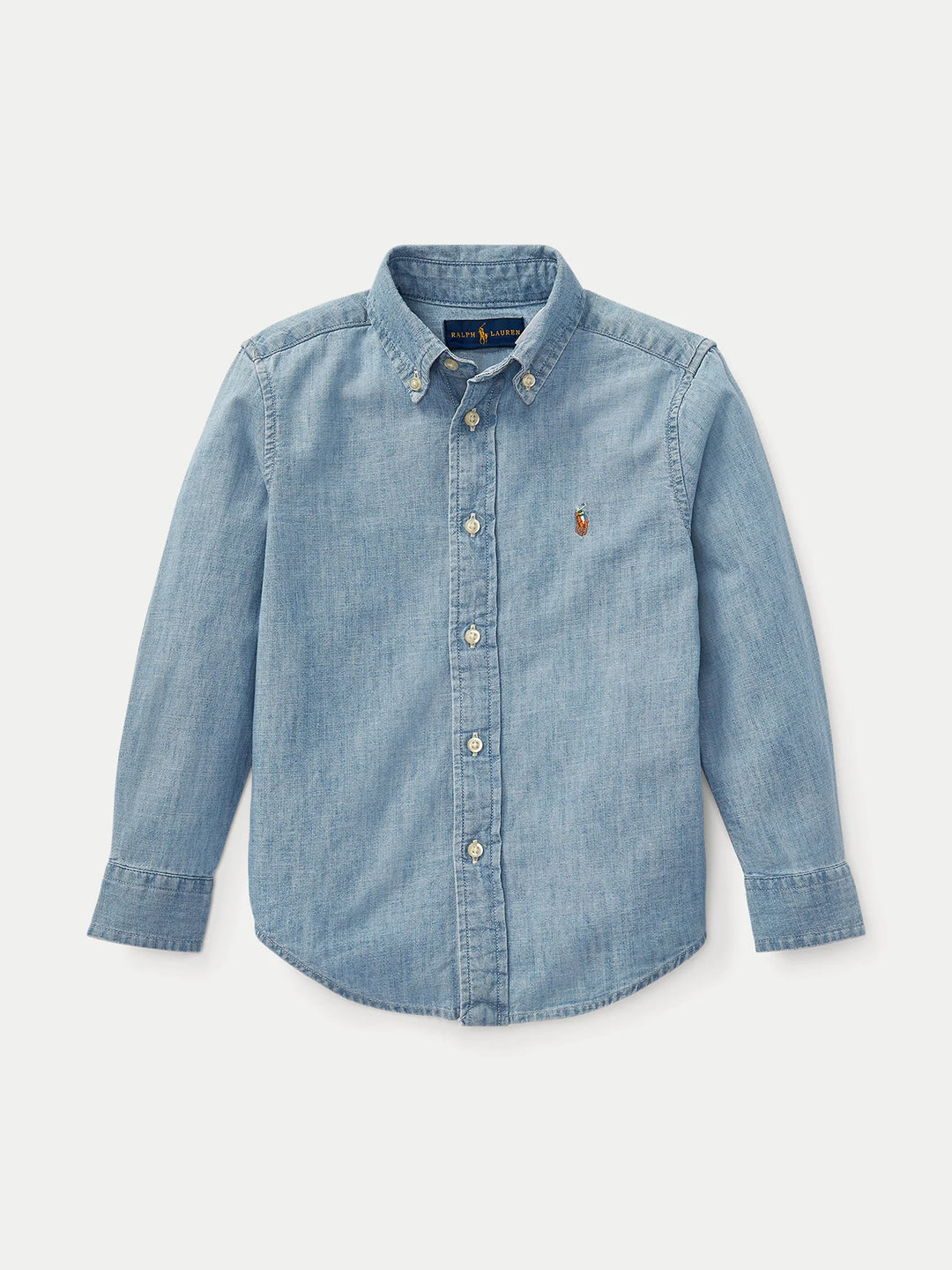 RALPH LAUREN NIÑO CAMISA COTTON PW LT BLUE