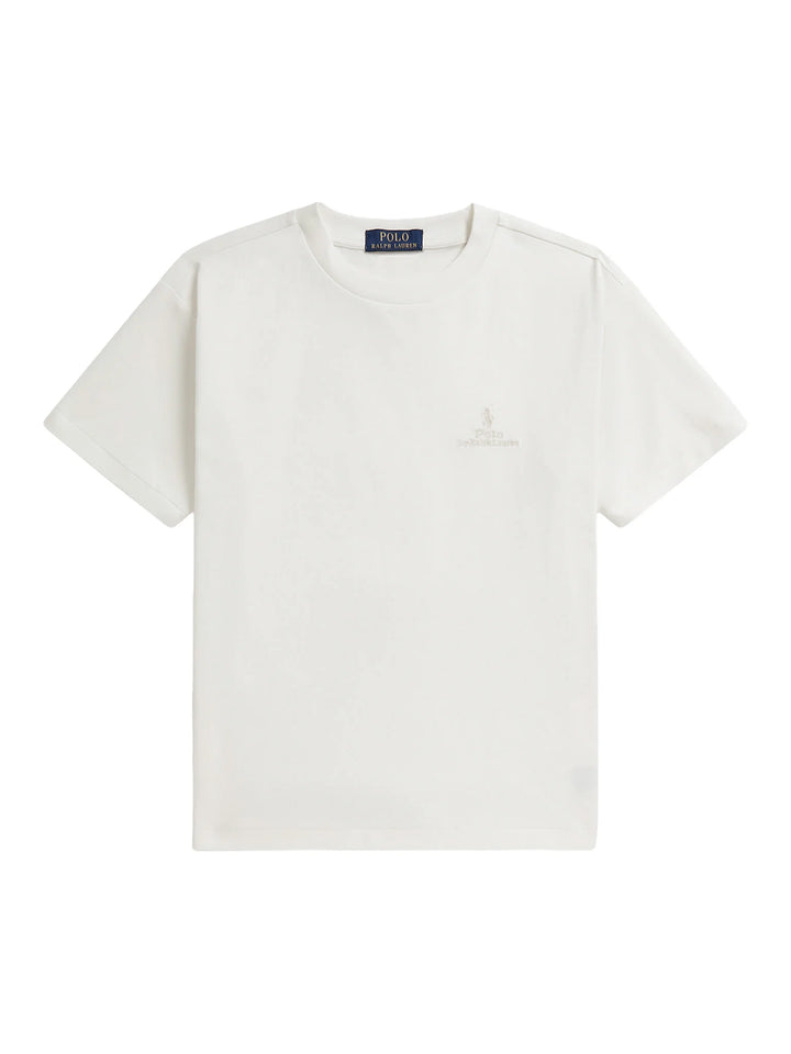 RALPH LAUREN NIÑO TSHIRT 16/1 JERSEY DECKWASH WHITE