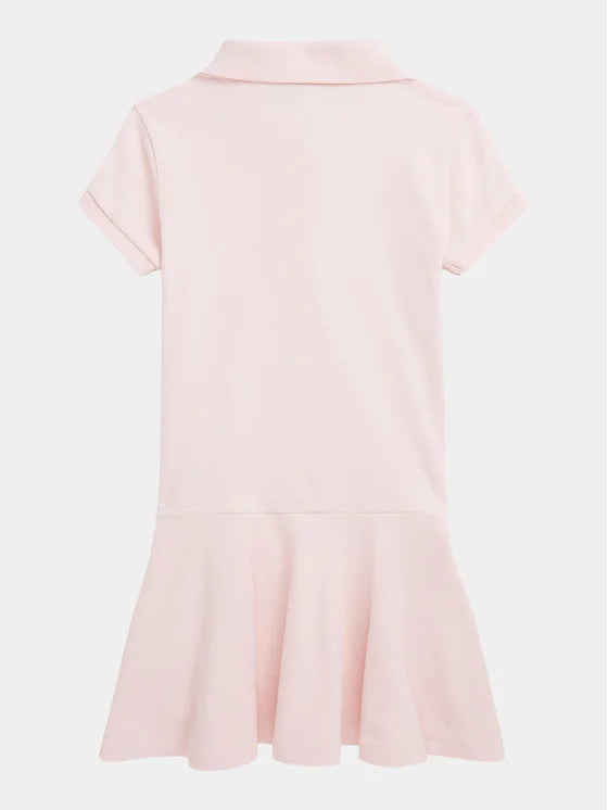 RALPH LAUREN NIÑA VESTIDO POLO HINT OF PINK/WHITE