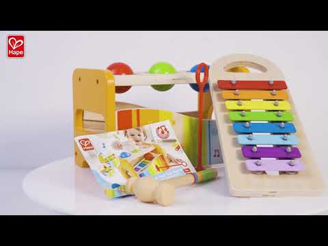 Hape Pound &amp; Tap Bench — demo oficial Hape