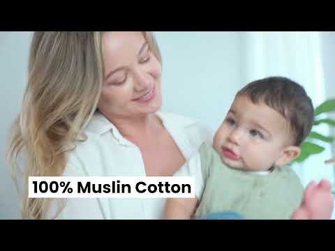 COMFY CUBS BABERO MUSLIN 8PK PACIFIC BLUE