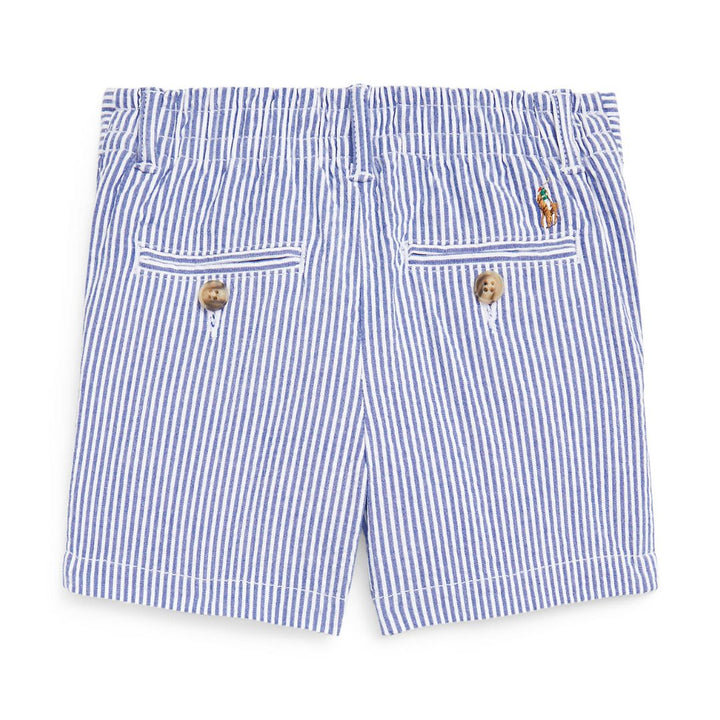 RALPH LAUREN BEBE NIÑO SHORT BLUE SEERSUCKER
