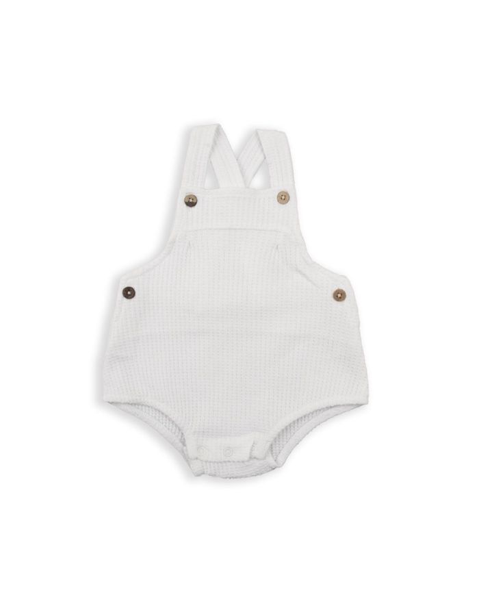 BABY BOL BEBE NIÑA OVEROL BLANCO
