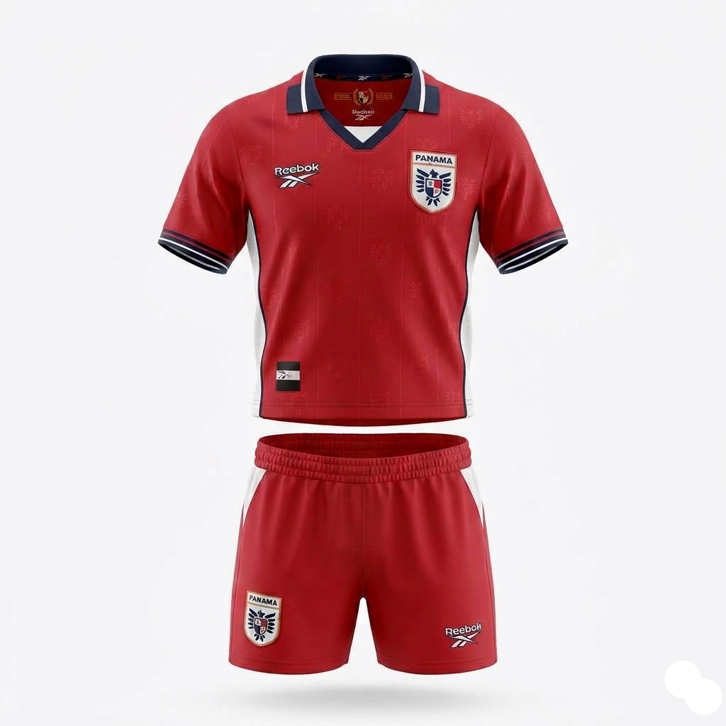 Conjunto Rojo para niño de la Copa Mundial FIFA 2026 de Panamá, disponible en Poppy's.