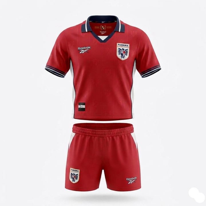 Conjunto Rojo para niño de la Copa Mundial FIFA 2026 de Panamá, disponible en Poppy's.