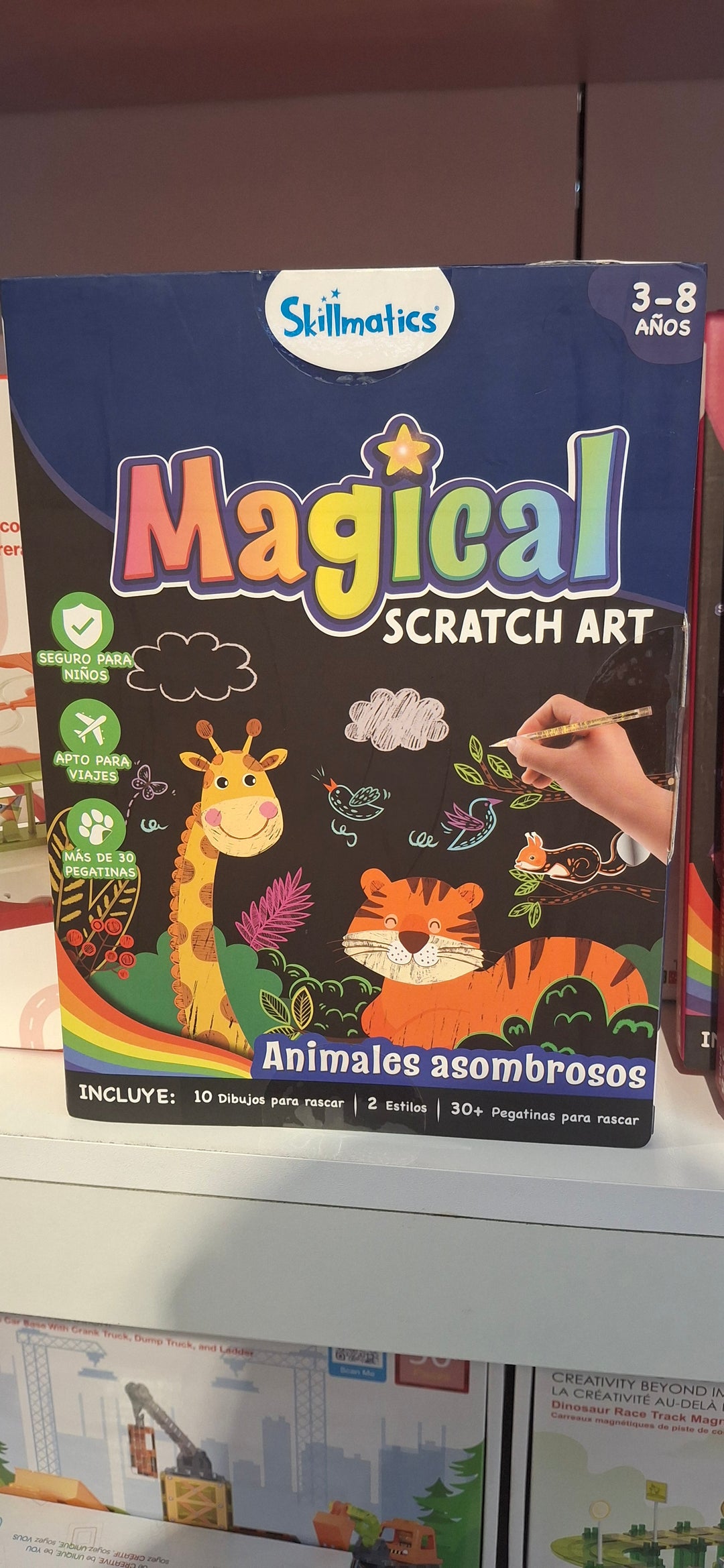 SKILLMATICS MAGICAL SCRATCH ART AMAZING ANIMALS SPANISH
