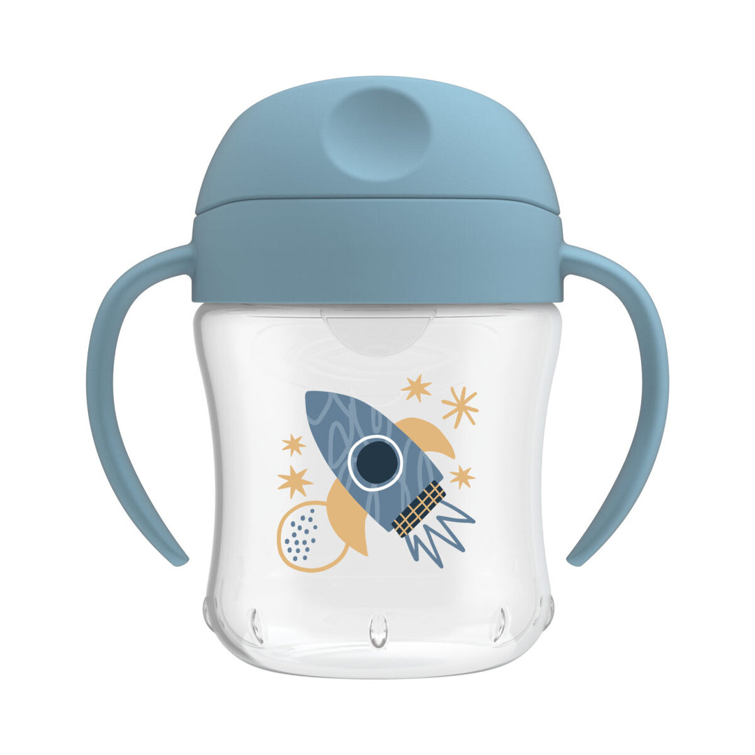 DR. BROWN VASO DE ENTRENAMIENTO CARRIZO AGARRADOR AZUL 6OZ