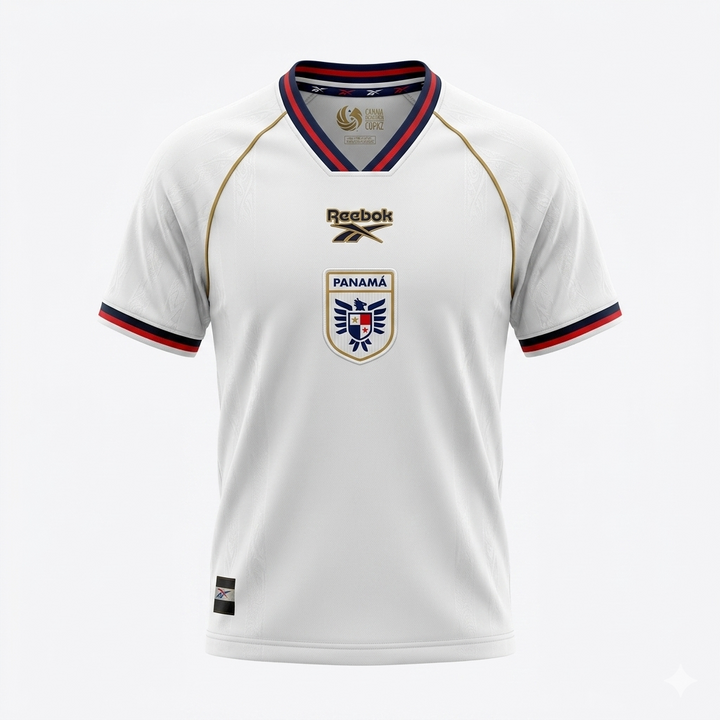 T-shirt blanco para niño de la Copa Mundial FIFA 2026 de Panamá, disponible en Poppy's.