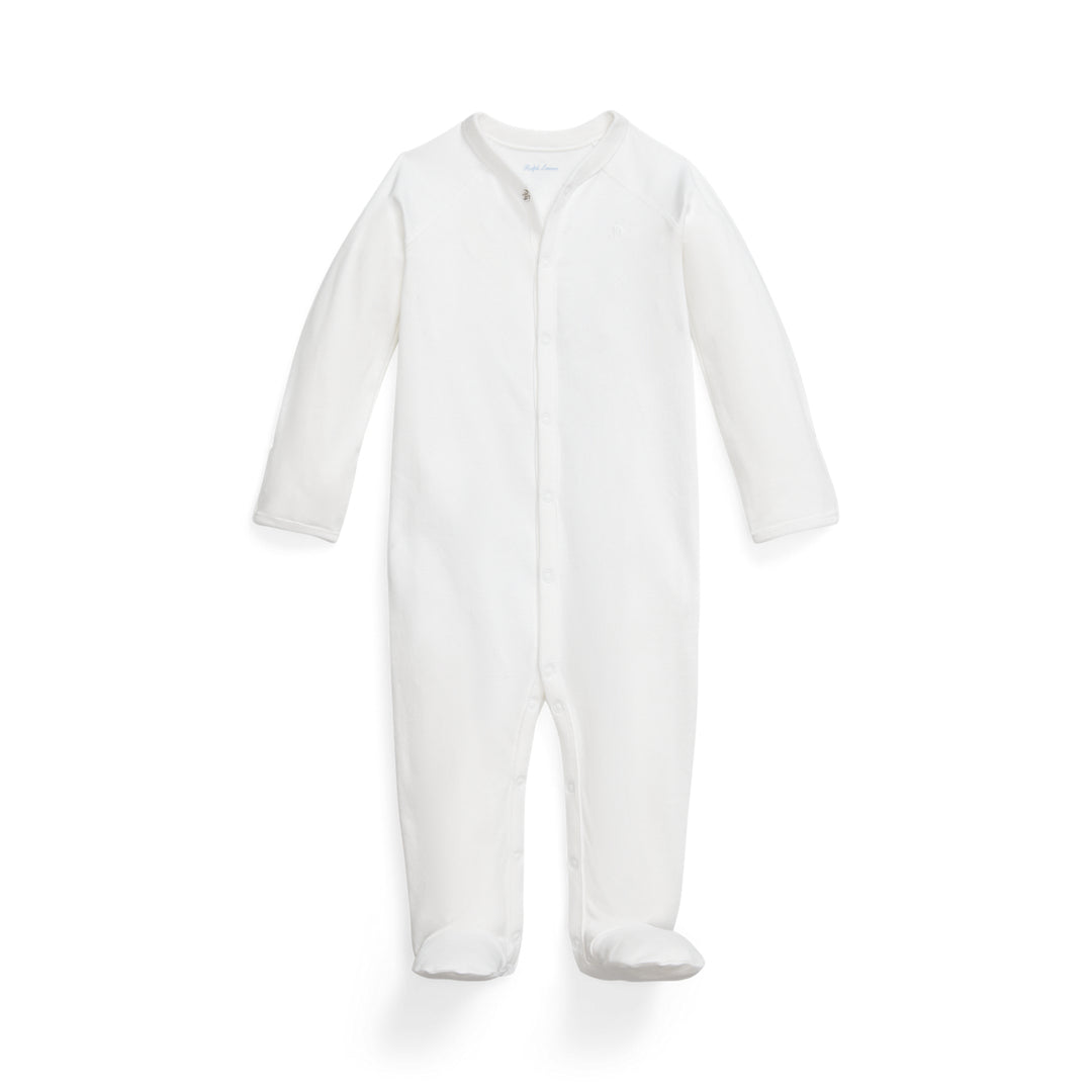 Overol Liso para Bebé Niño - White