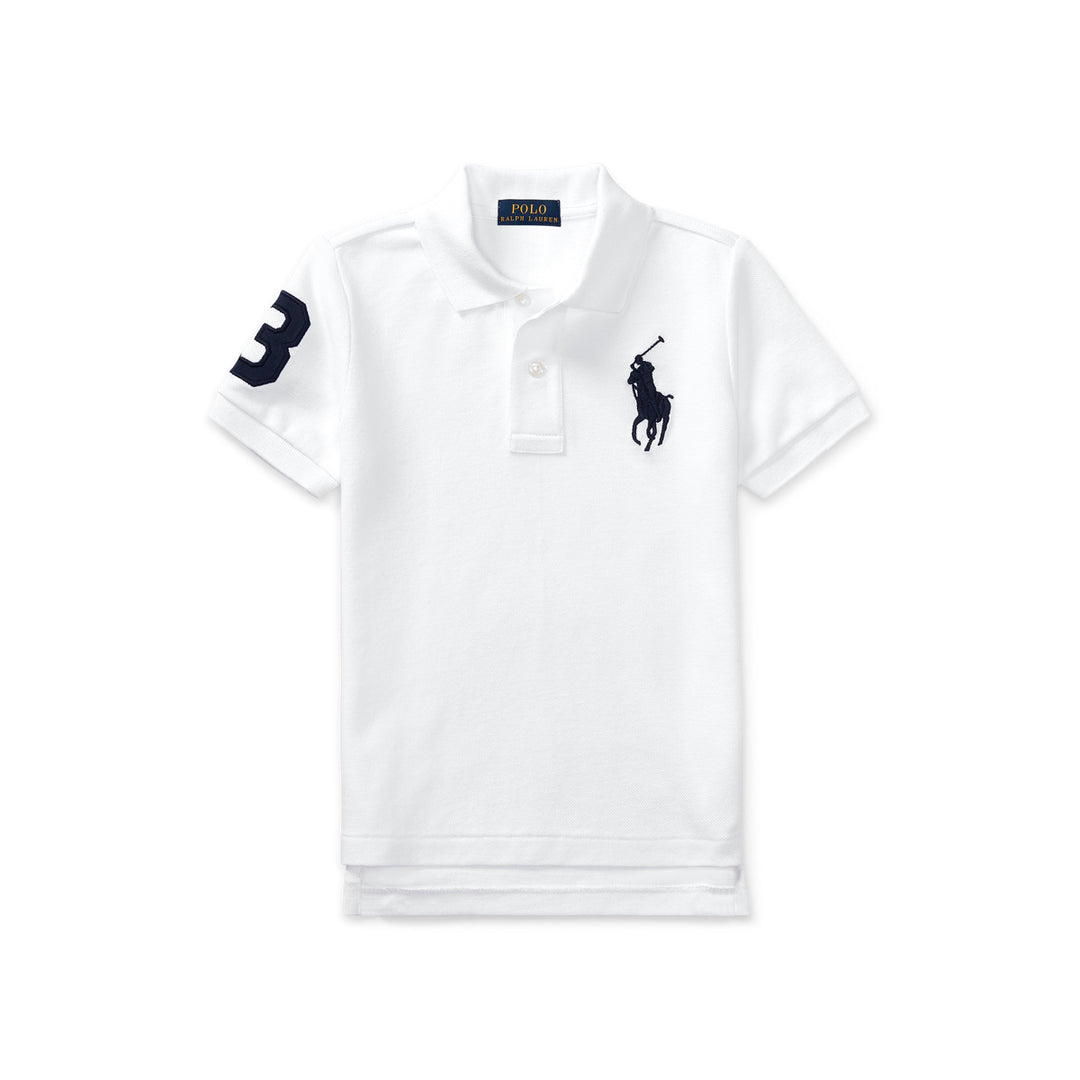 Polo de Punto Manga Corta para Niño - White