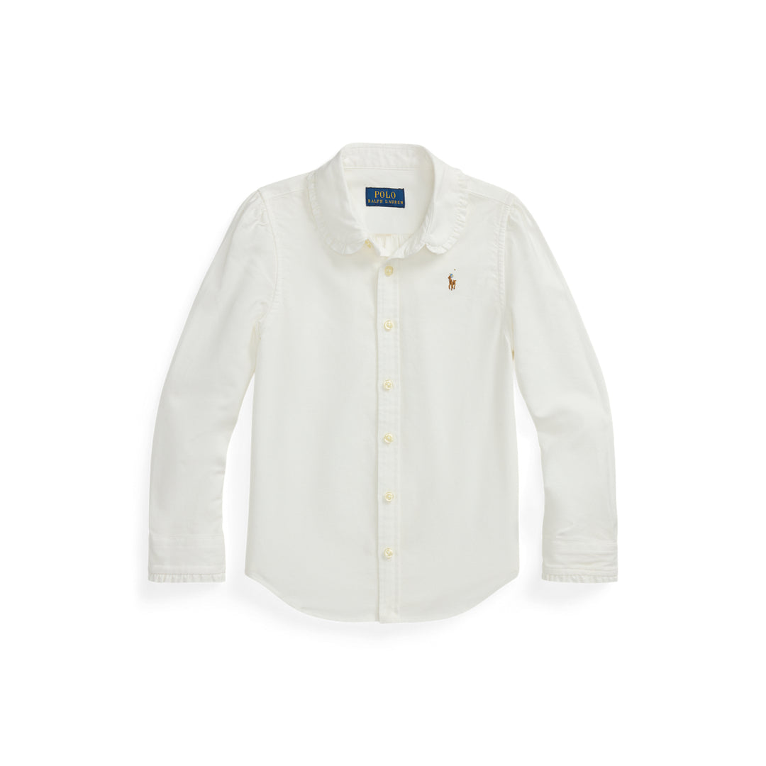 Camisa Oxford Clásica para Niña - BSR White