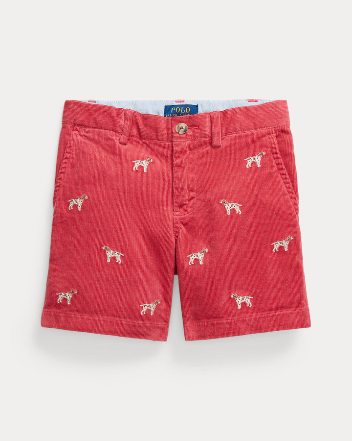 RALPH LAUREN NIÑO SHORT PINWALECORD NANTUCKET RED AOE