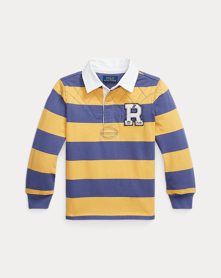 RALPH LAUREN NIÑO TSHIRT YD JERSEY RADIANT GOLD/CLASSIC BLUE