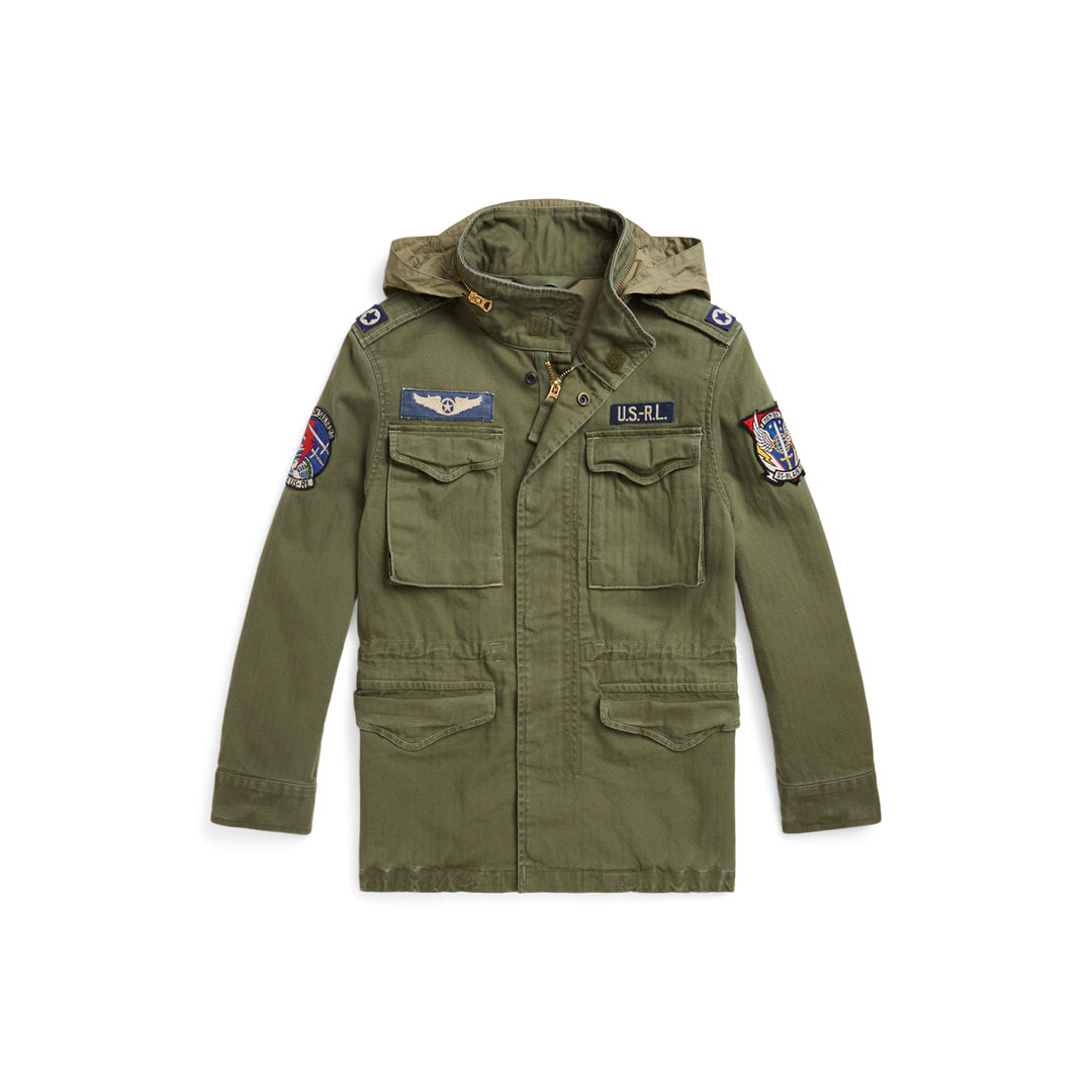 Chaqueta Icónica para Niño - Field Olive Mountain