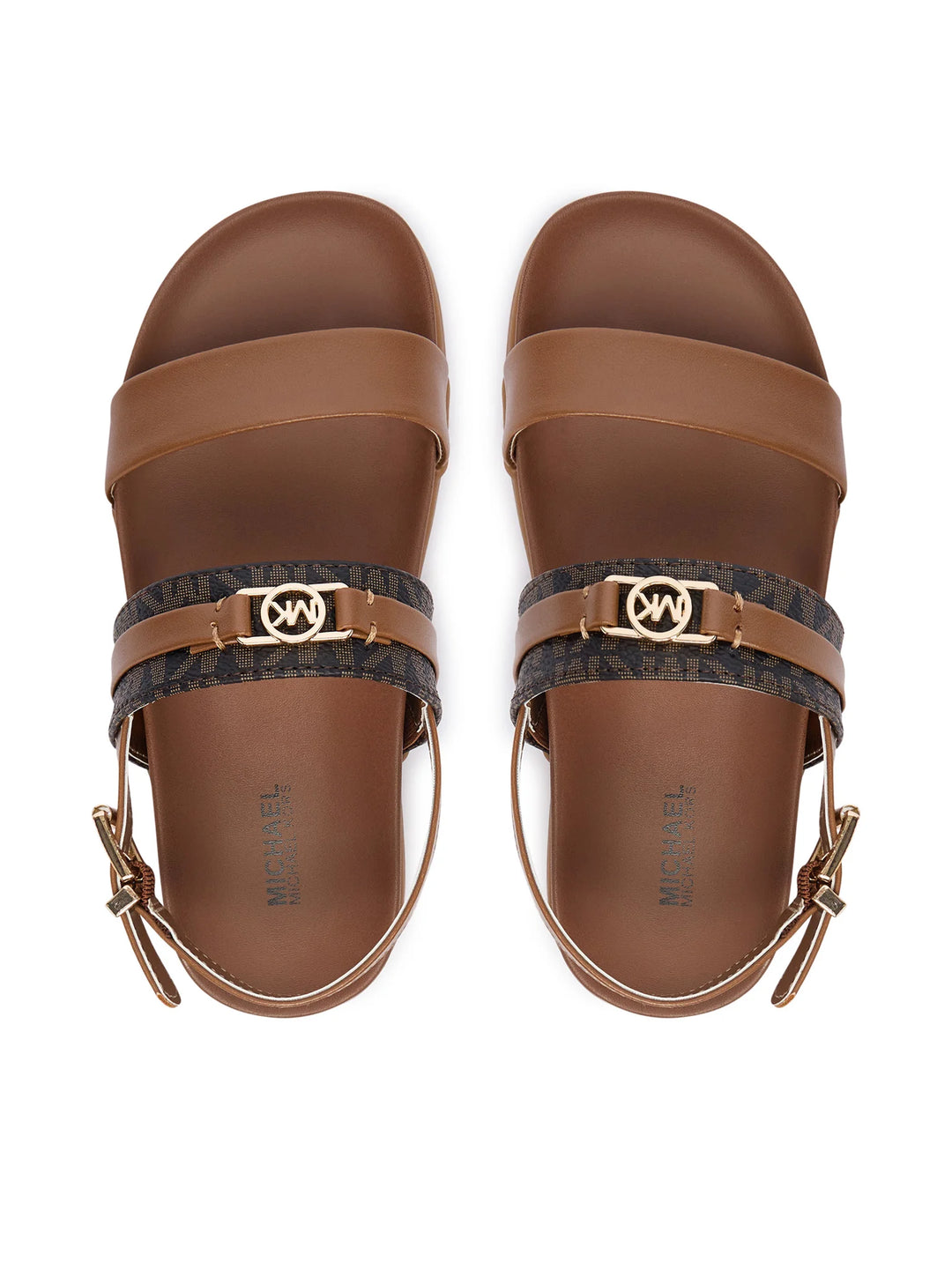 MICHAEL KORS NIÑA SANDALIA IRENE BROWN MONOGRAM/LUGGAGE SYNTHETIC