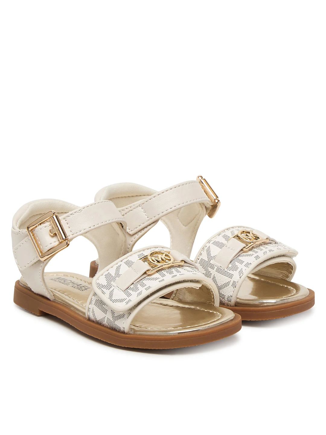MICHAEL KORS NIÑA SANDALIA KIERAN VANILLA SYNTHETIC/VANILLA MONOGRAM