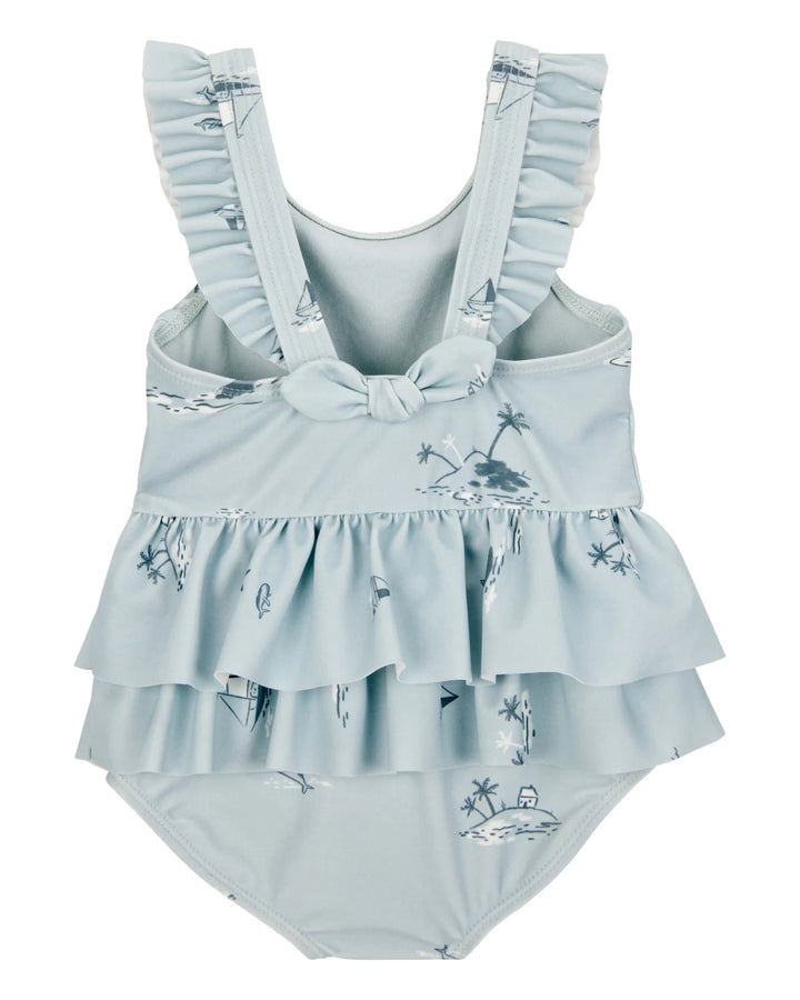 Carters Vestido de Baño Blue Swim W/ Coverup para Bebé Niña