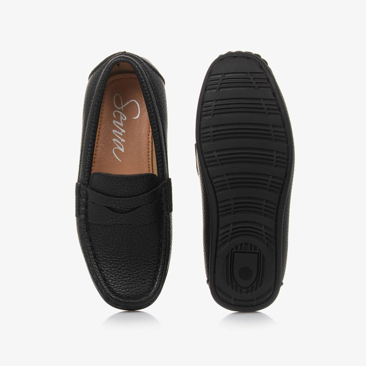 SEVVA NIÑO ZAPATO ECO LEATHER LOAFER BLACK