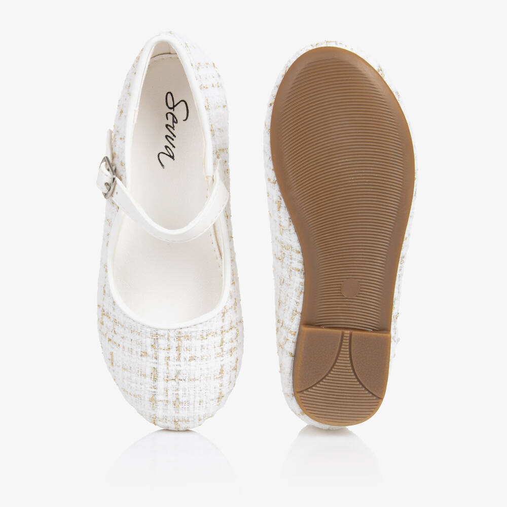 SEVVA NIÑA ZAPATO TWEED IVORY