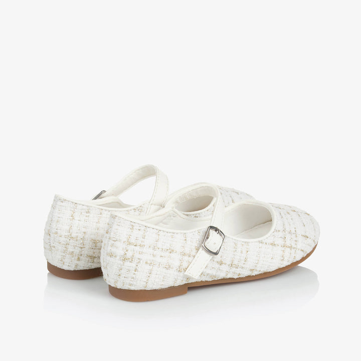 SEVVA NIÑA ZAPATO TWEED IVORY
