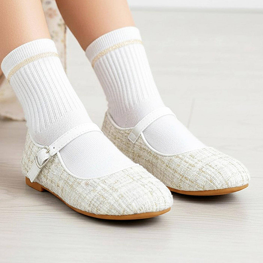 SEVVA NIÑA ZAPATO TWEED IVORY