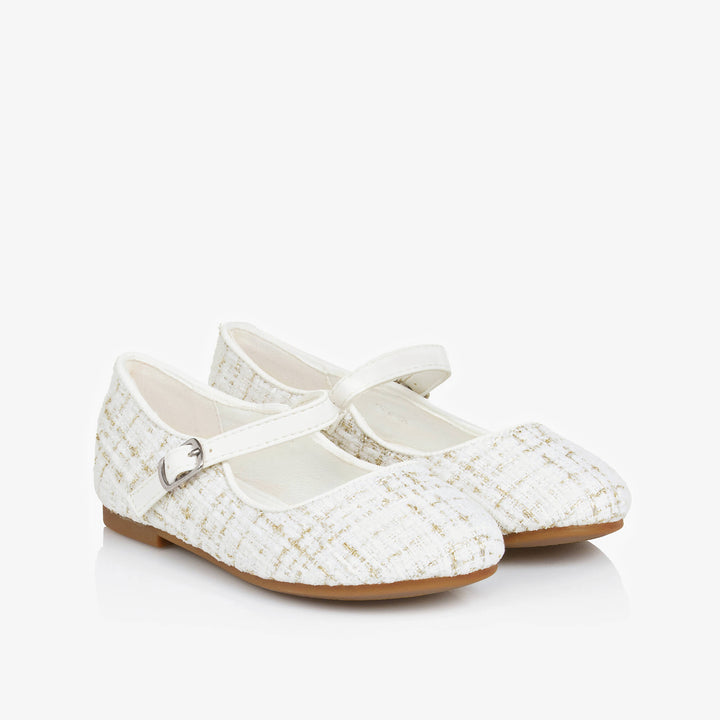 SEVVA NIÑA ZAPATO TWEED IVORY