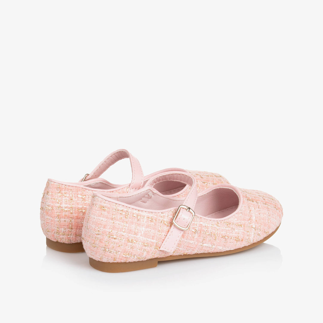 SEVVA NIÑA ZAPATO TWEED PINK