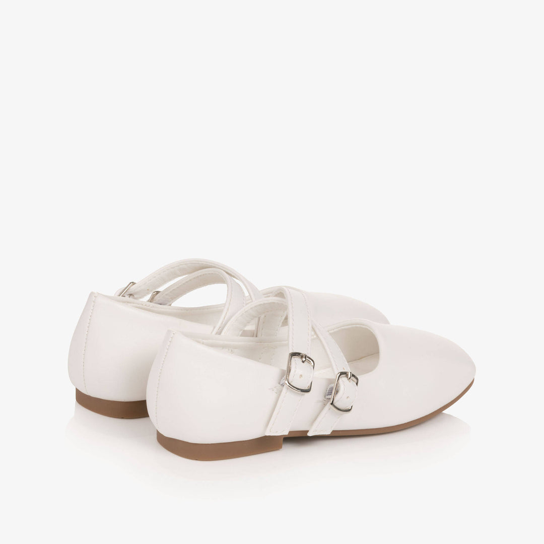 SEVVA NIÑA ZAPATO DOUBLE STRAP WHITE