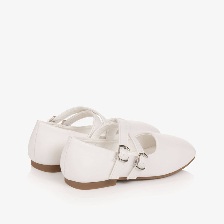 SEVVA NIÑA ZAPATO DOUBLE STRAP WHITE