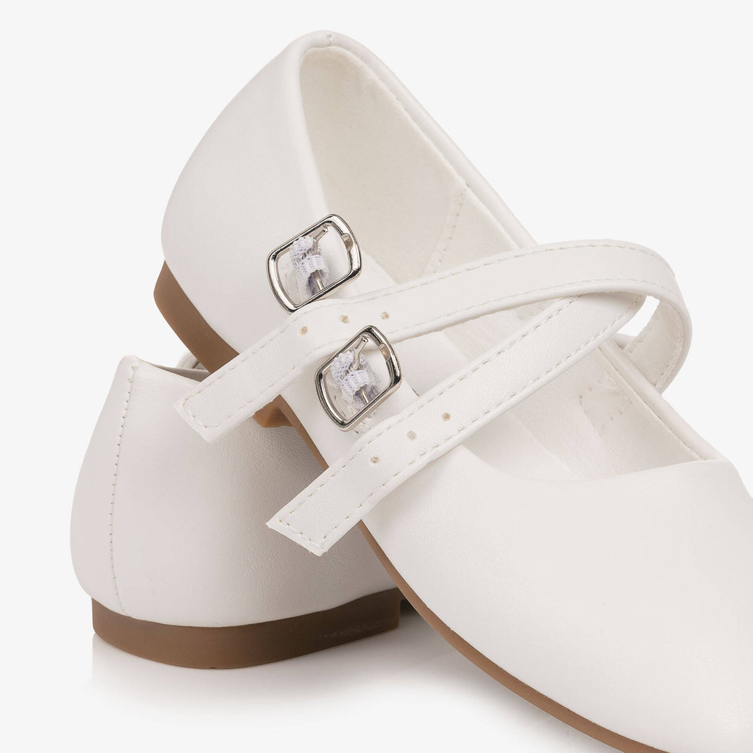 SEVVA NIÑA ZAPATO DOUBLE STRAP WHITE