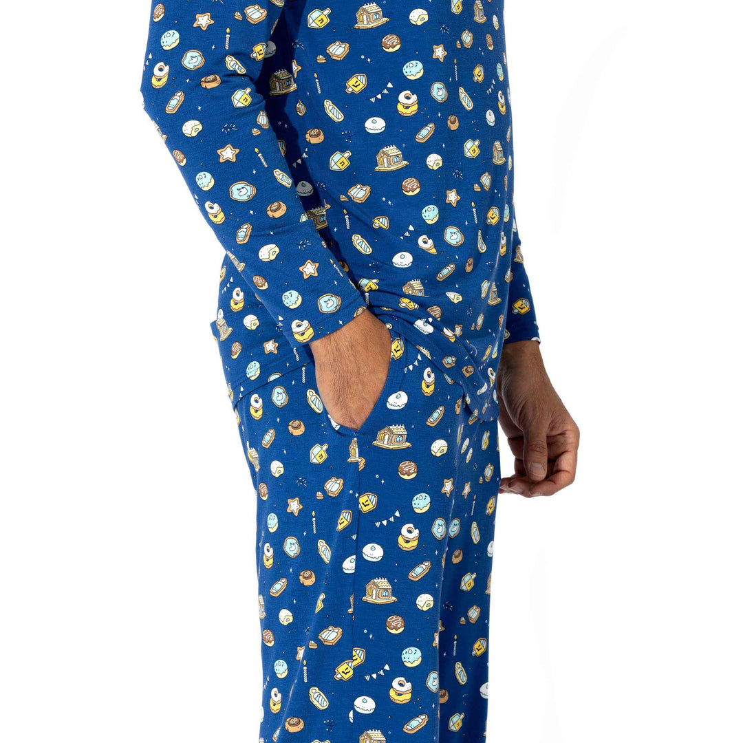 BELLABU BEAR CABALLERO PIJAMA HANUKKAH COOKIES BAMBOO