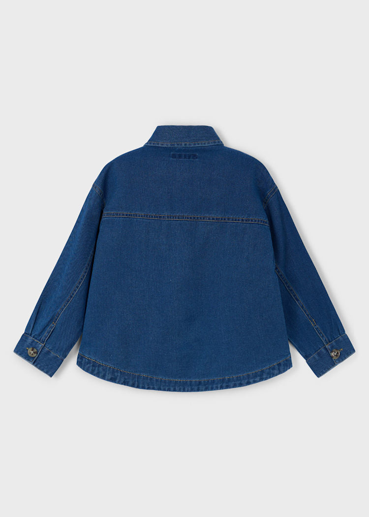 MAYORAL NIÑA CAMISA FLOWY DENIM OVERDARK