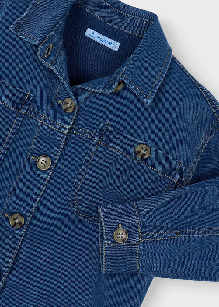 MAYORAL NIÑA CAMISA FLOWY DENIM OVERDARK