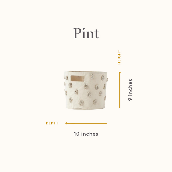 PEHR CESTA DE ALMACENAJE PINT GREY