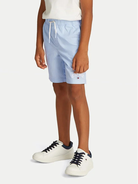 TOMMY HILFIGER NIÑO SHORT STRETCH POPLIN PULL ON BREEZY BLUE