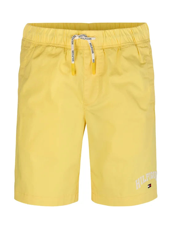 TOMMY HILFIGER NIÑO SHORT STRETCH POPLIN PULL ON CITRONELLA