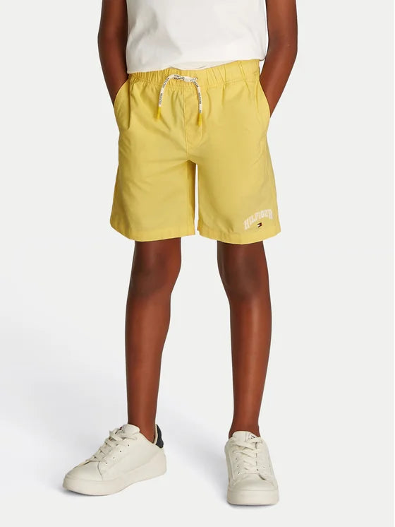 TOMMY HILFIGER NIÑO SHORT STRETCH POPLIN PULL ON CITRONELLA