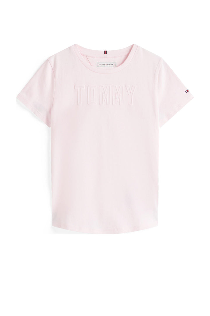 TOMMY HILFIGER NIÑA TSHIRT TONAL LIGHT PINK