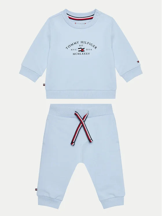 TOMMY HILFIGER BEBE NIÑO CONJ. DE PANTALON ESSENTIAL BREEZY BLUE
