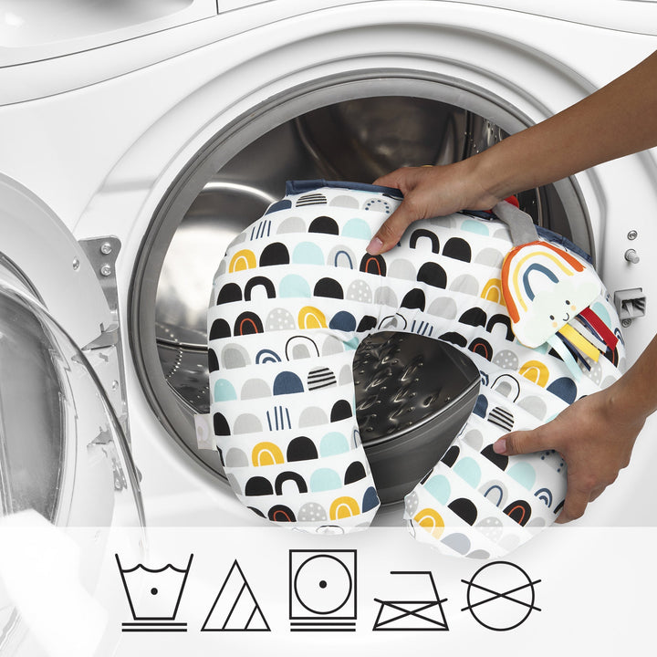 BOPPY ALMOHADA PARA BEBÉ BLACK/WHITE RAINBOWS