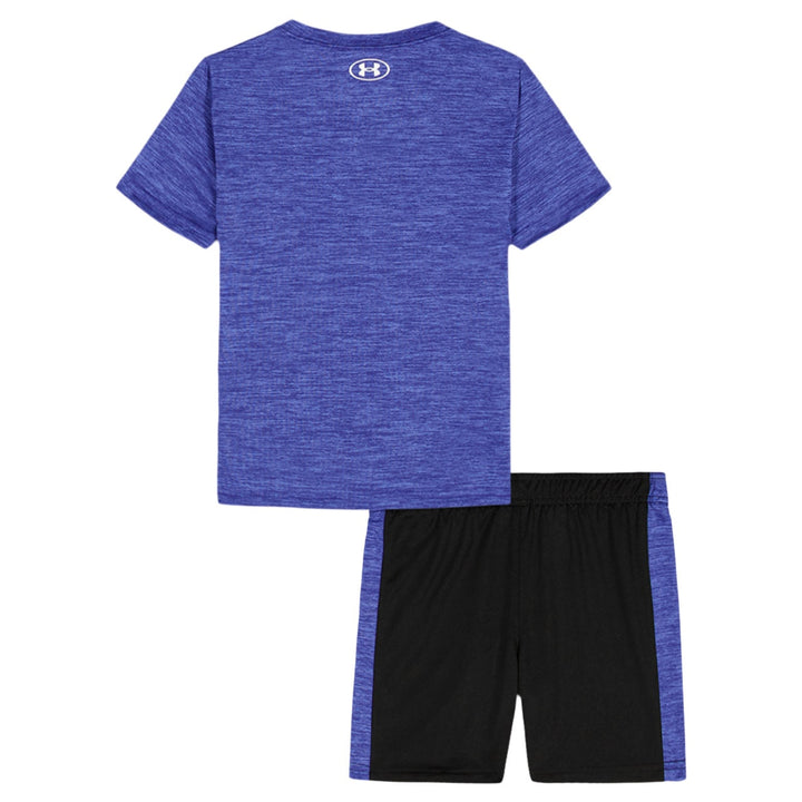 UNDER ARMOUR NIÑO CONJ. DE SHORT TEAM ROYAL/ORANGE SHOCK