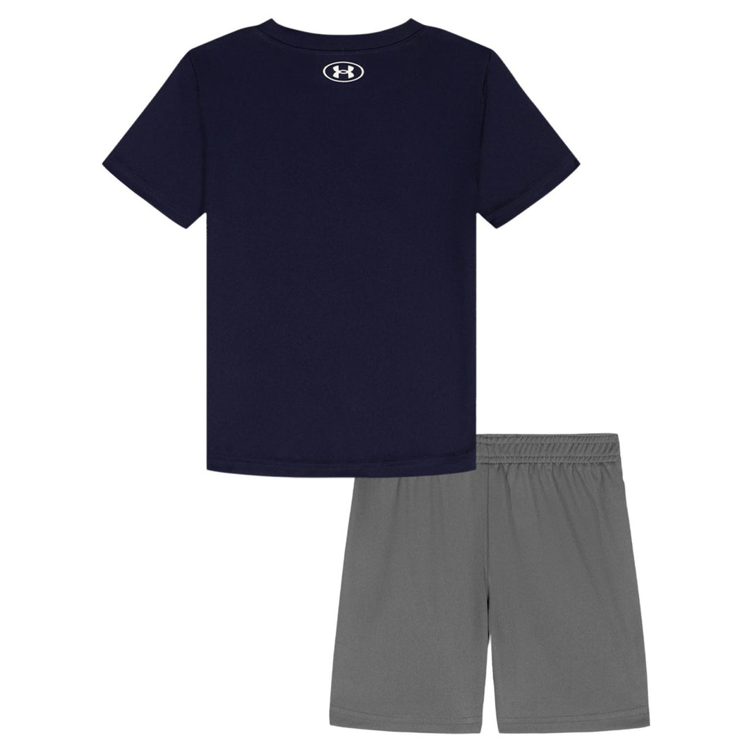 UNDER ARMOUR NIÑO CONJ. DE SHORT MIDNIGHT NAVY/CASTLE ROCK