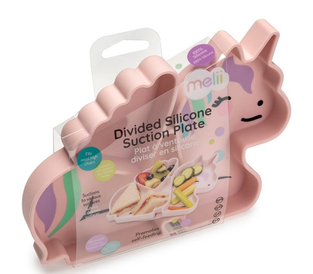MELII PLATO CON DIVISIONES UNICORN PINK