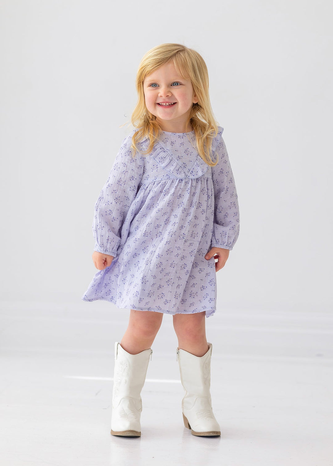 MABEL & HONEY NIÑA VESTIDO PURPLE LANA